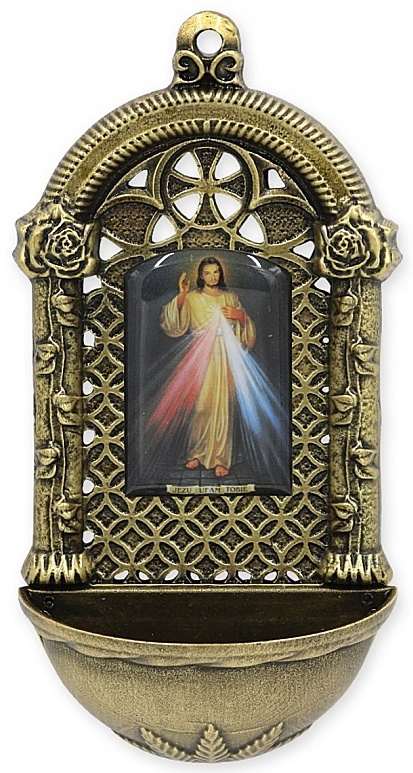 

Piękna Kropielnica Domowa Jezus Miłosierny K