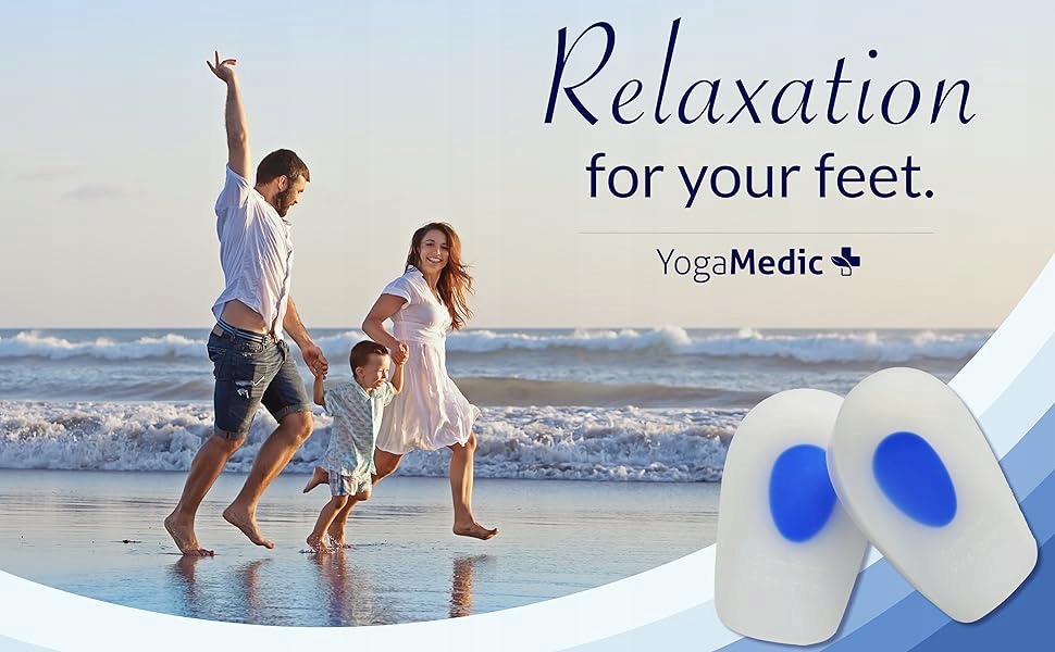 Wkładka pod pięte do butów miękka 35-39 "S" YOGA MEDIC Stan opakowania oryginalne