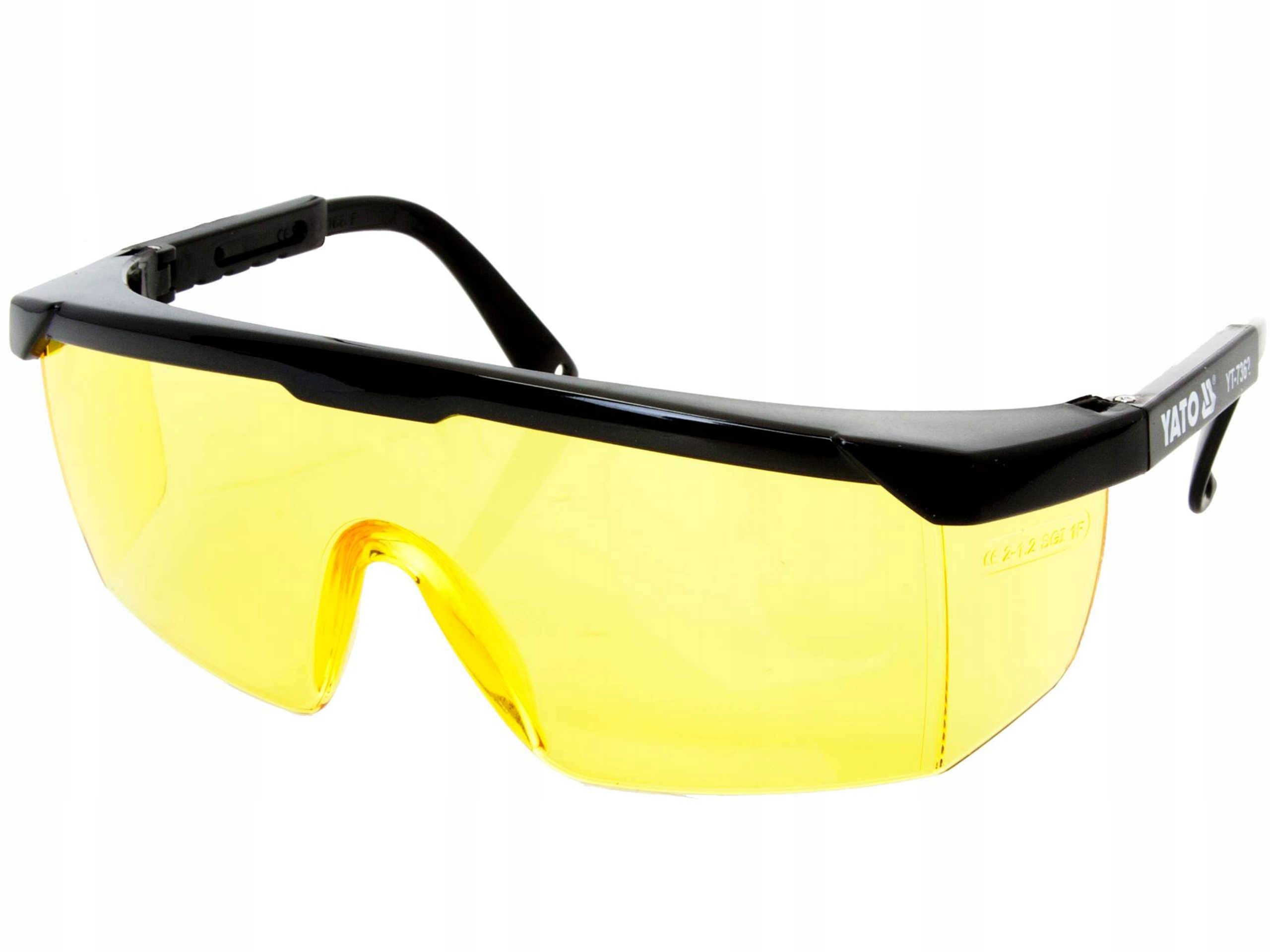 YATO OKULARY OCHRONNE ŻÓŁTE GOGLE BHP YT-7362