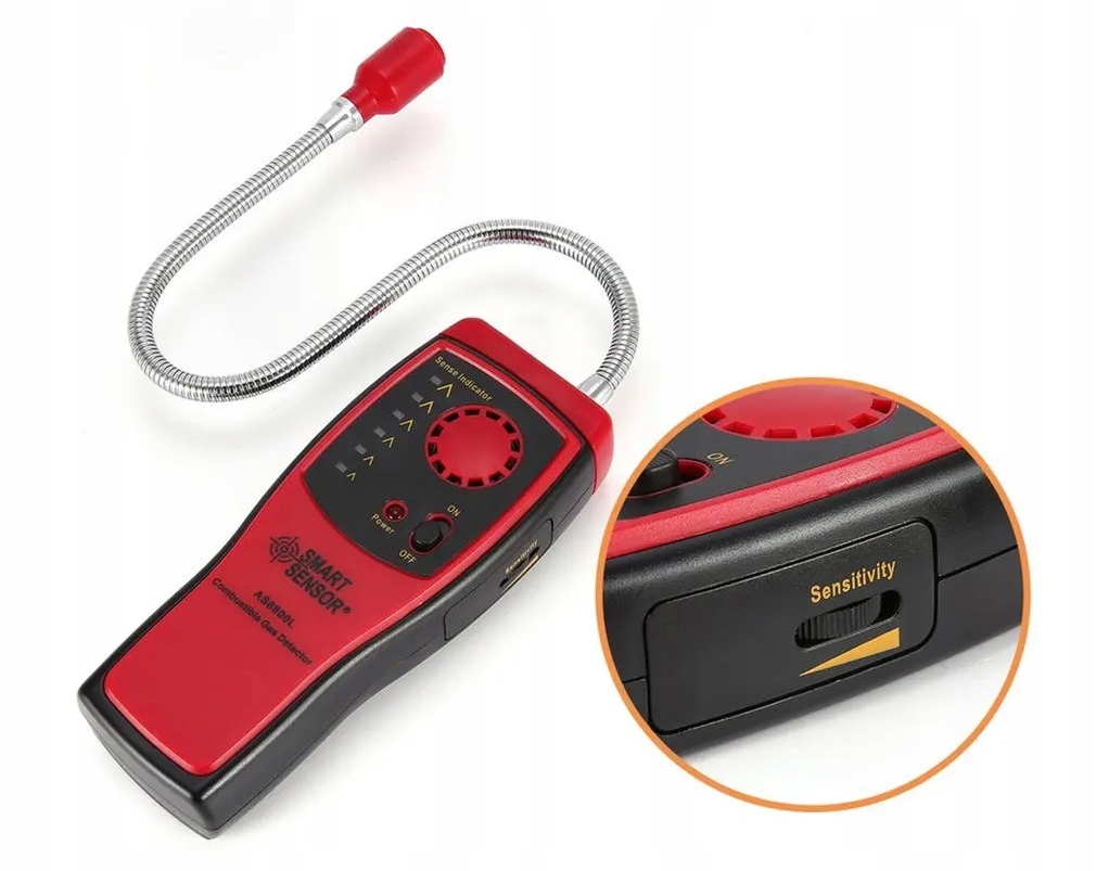 DETEKTOR GAZU ZIEMNEGO LPG CZUJNIK WYCIEKU PROPAN BUTAN WYKRYWACZ SONDA Marka bez marki