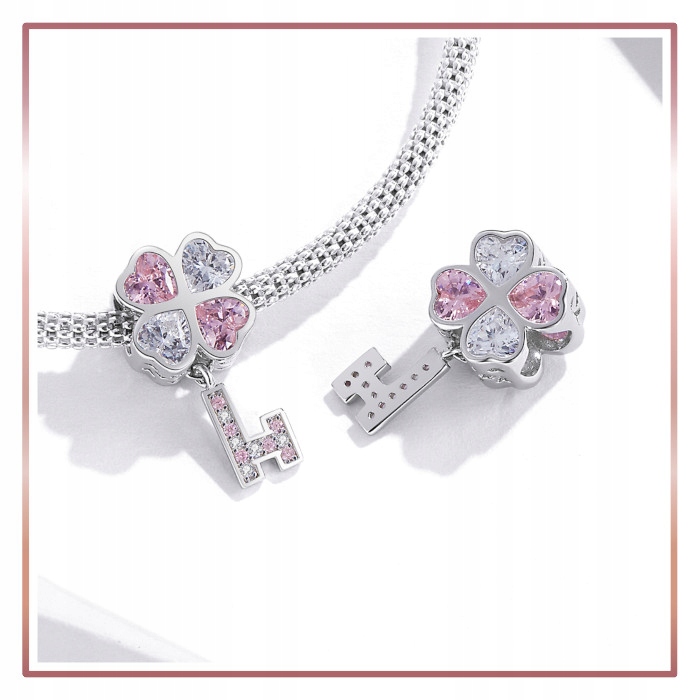 Charms KLUCZ DO MIŁOŚCI zawieszka na WALENTYNKI Marka A.R. Silver