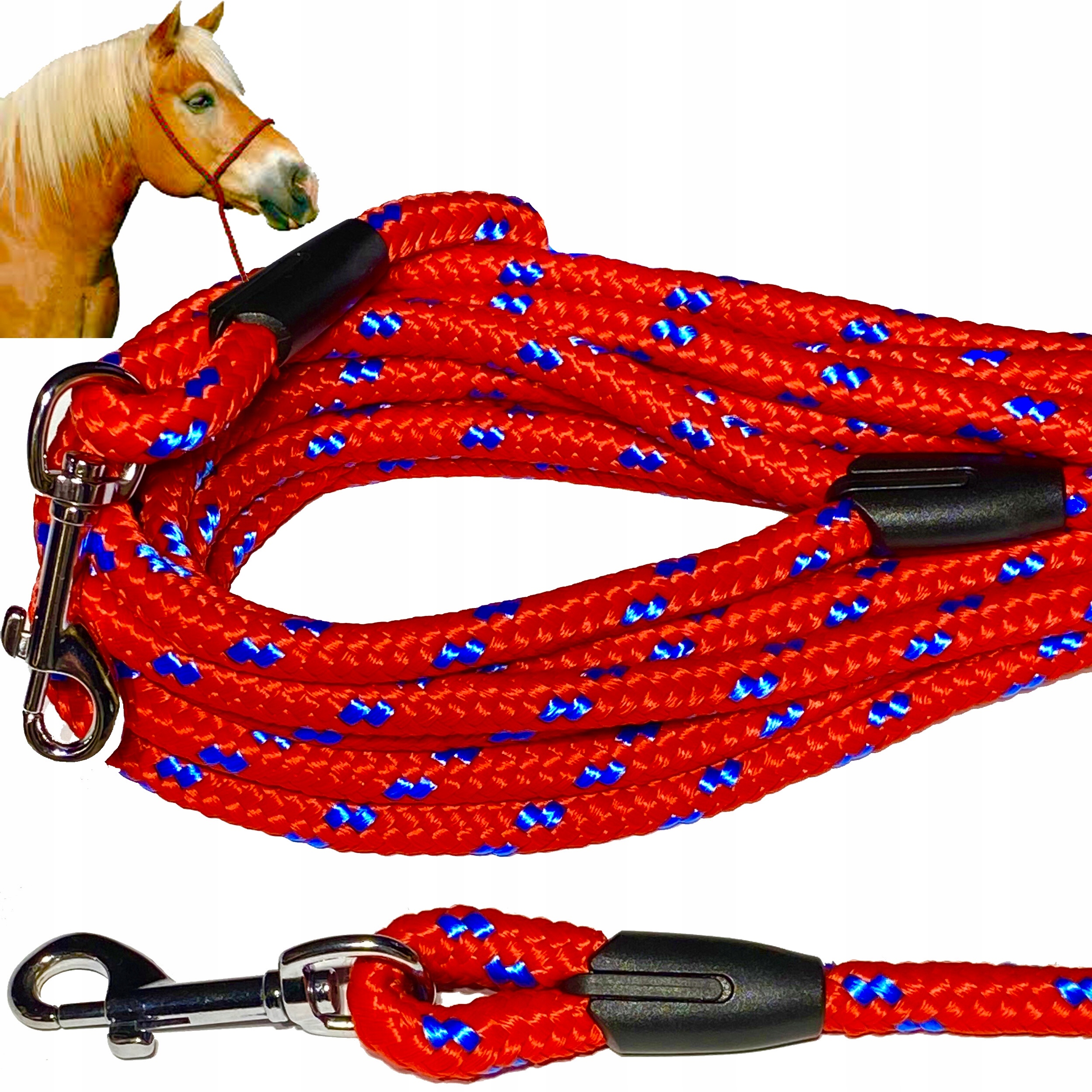 

Lonża dla Konia Rope. Miękka lina 8 metrów/ 10 mm.