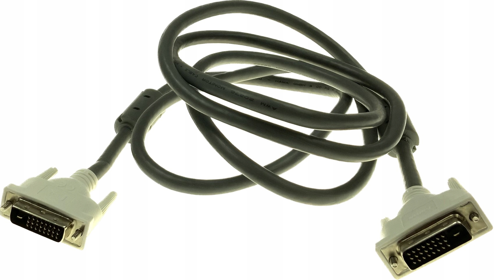 

Kabel Przewód DVI-D DVI-D Hama FullHD 1,8 Ferryt