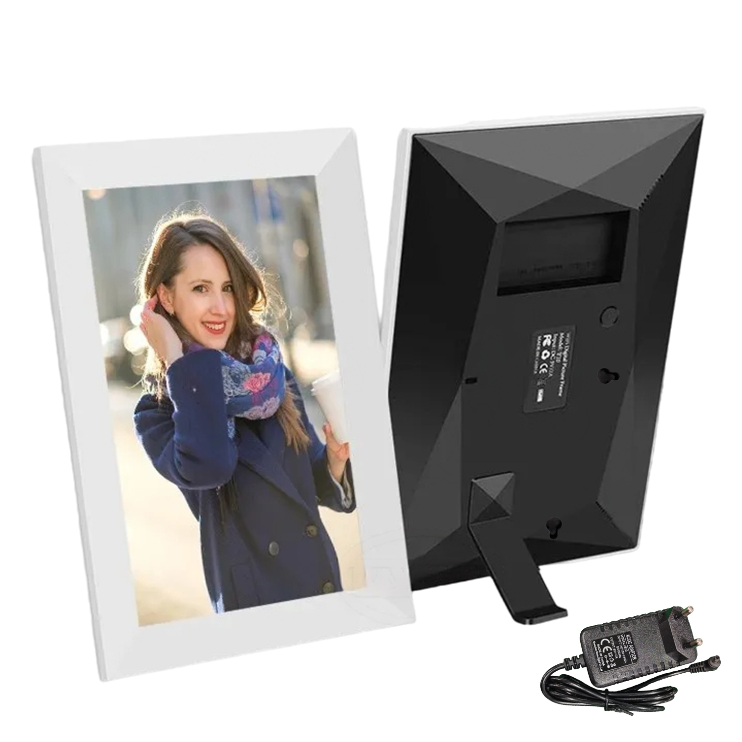 Rámeček Digitální Na Fotografie Hd 10.1'' Wifi Fotorámeček Pilot Hudba Film Dárek