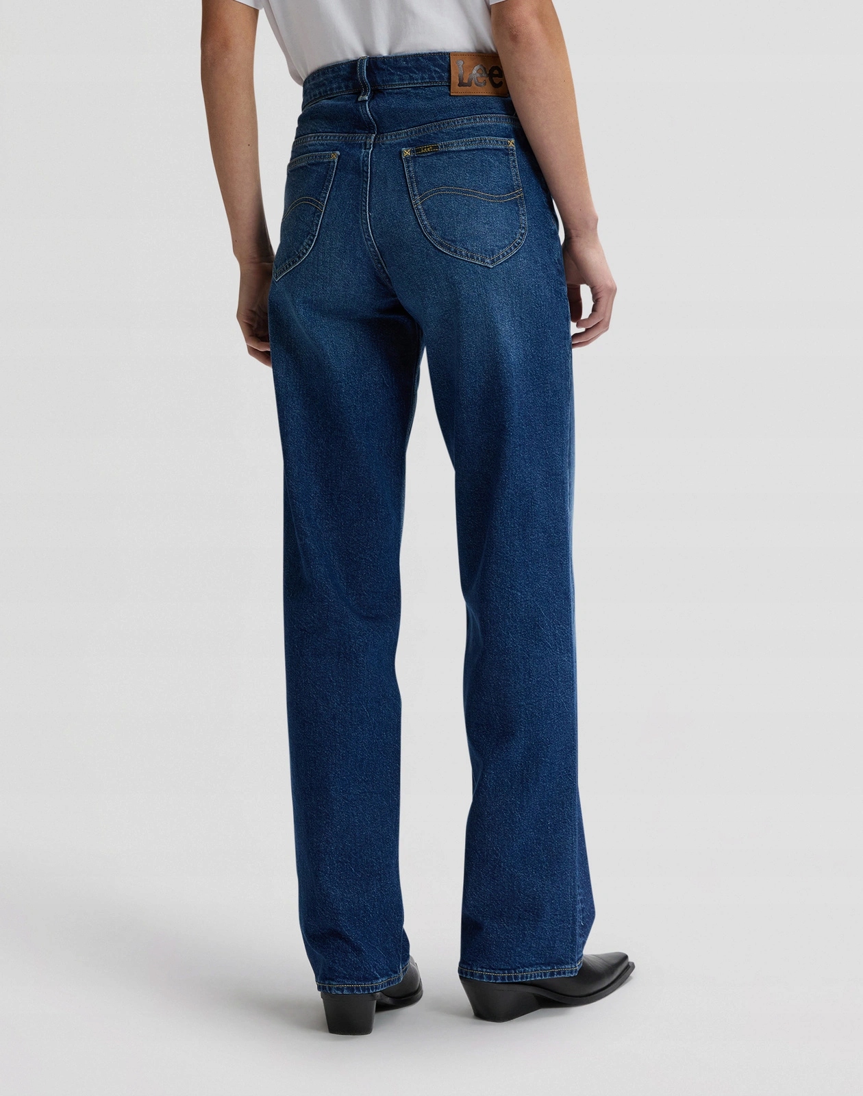 Dámské volné džínové kalhoty Lee Rider Loose Navy Cast 112378933 29/31