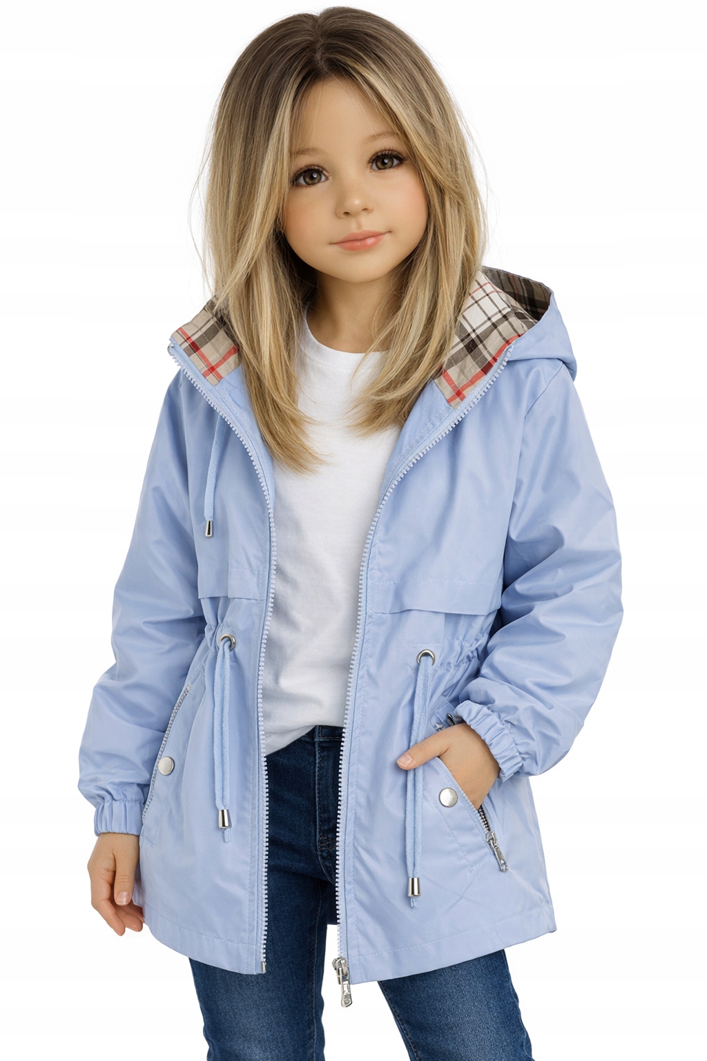 X107 Przedłużana kurtka płaszczyk wiosna jesień