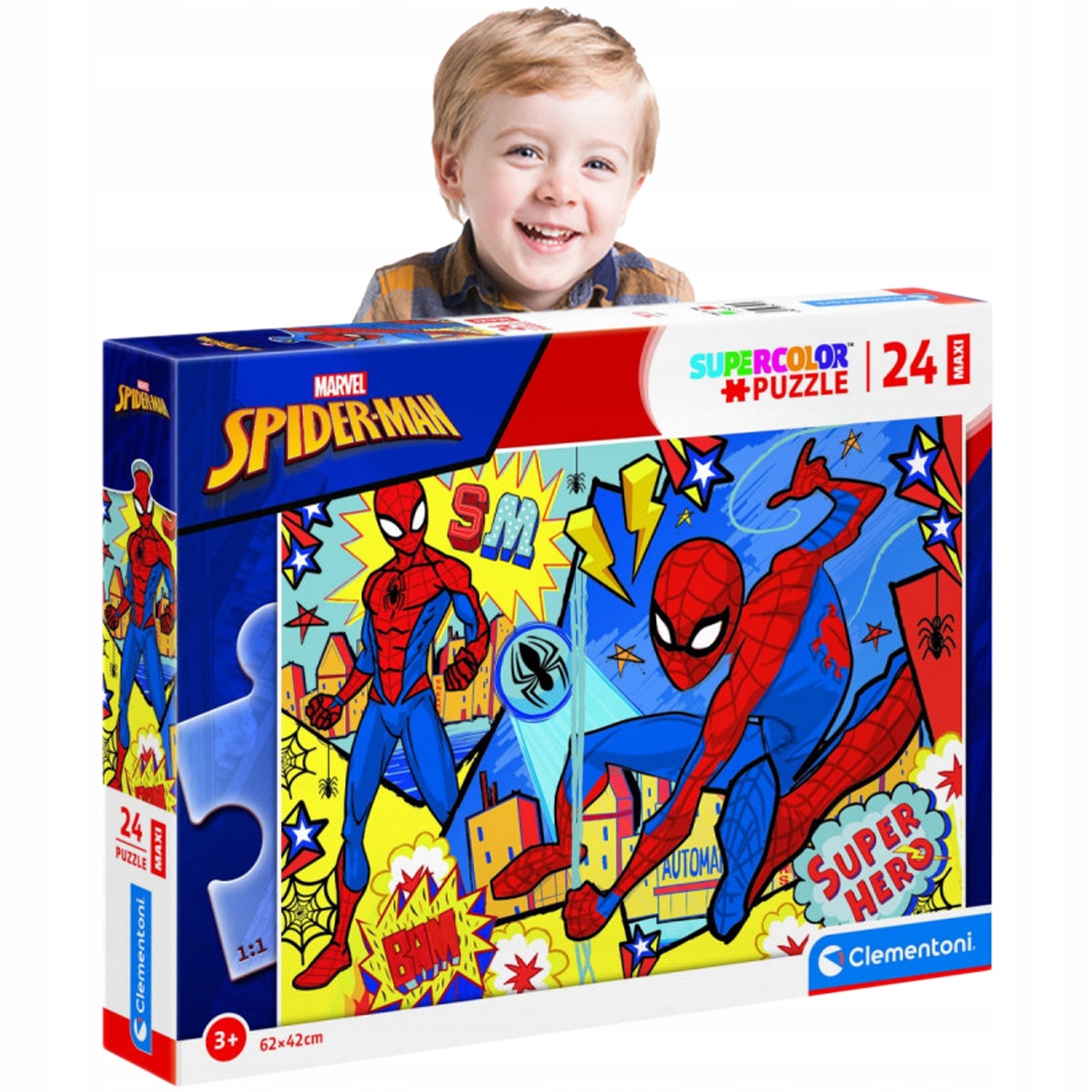 

Puzzle dla Chłopców Duże 24 Elementy Spider Man