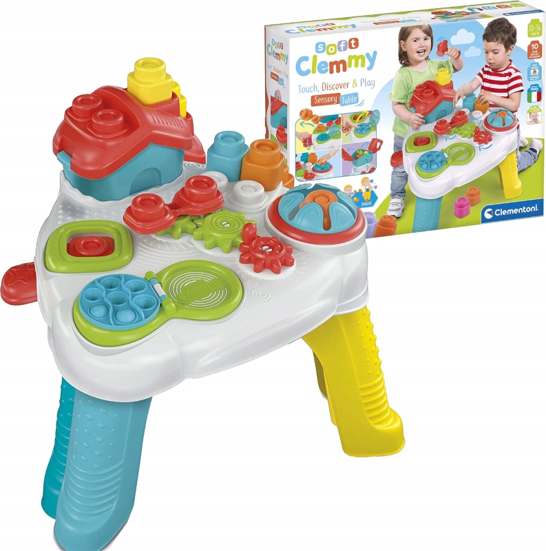

Clementoni Clemmy Stolik Sensoryczny Klocki 10M+