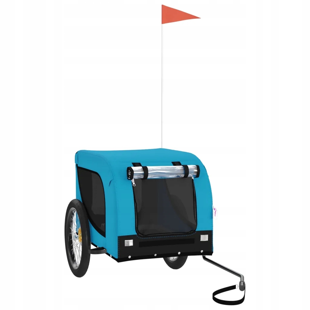 Levně Přívěs na kolo pro zvířata modro-černý 133x69x73,5 cm