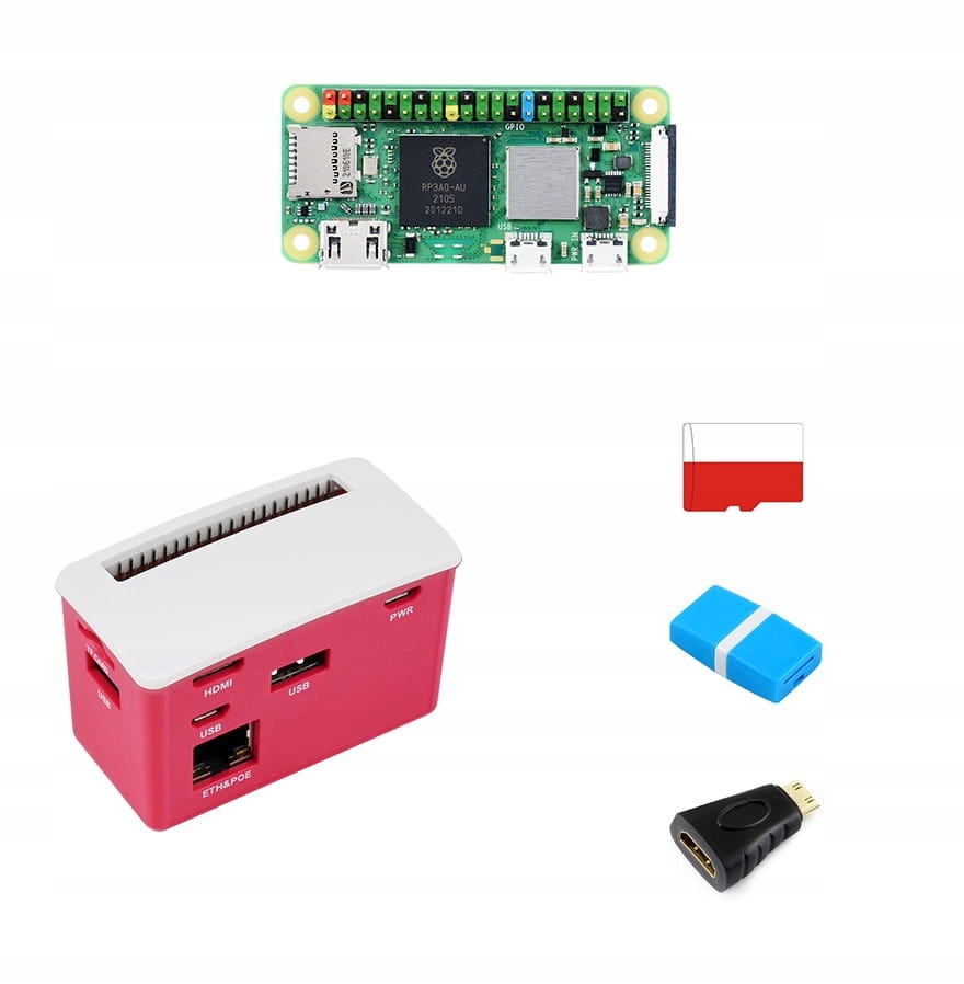Zestaw startowy Raspberry Pi Zero 2 WHC Package F Kod producenta Waveshare 21061