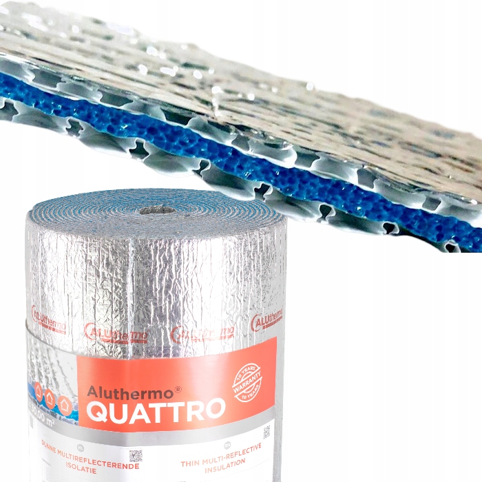 Aluthermo Quattro- termoizolacja 25mb/30m2 ROLKA Czyste powietrze!