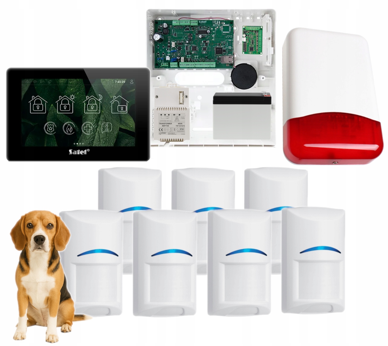 System alarmowy Satel VERSA IP z czujkami BOSCH