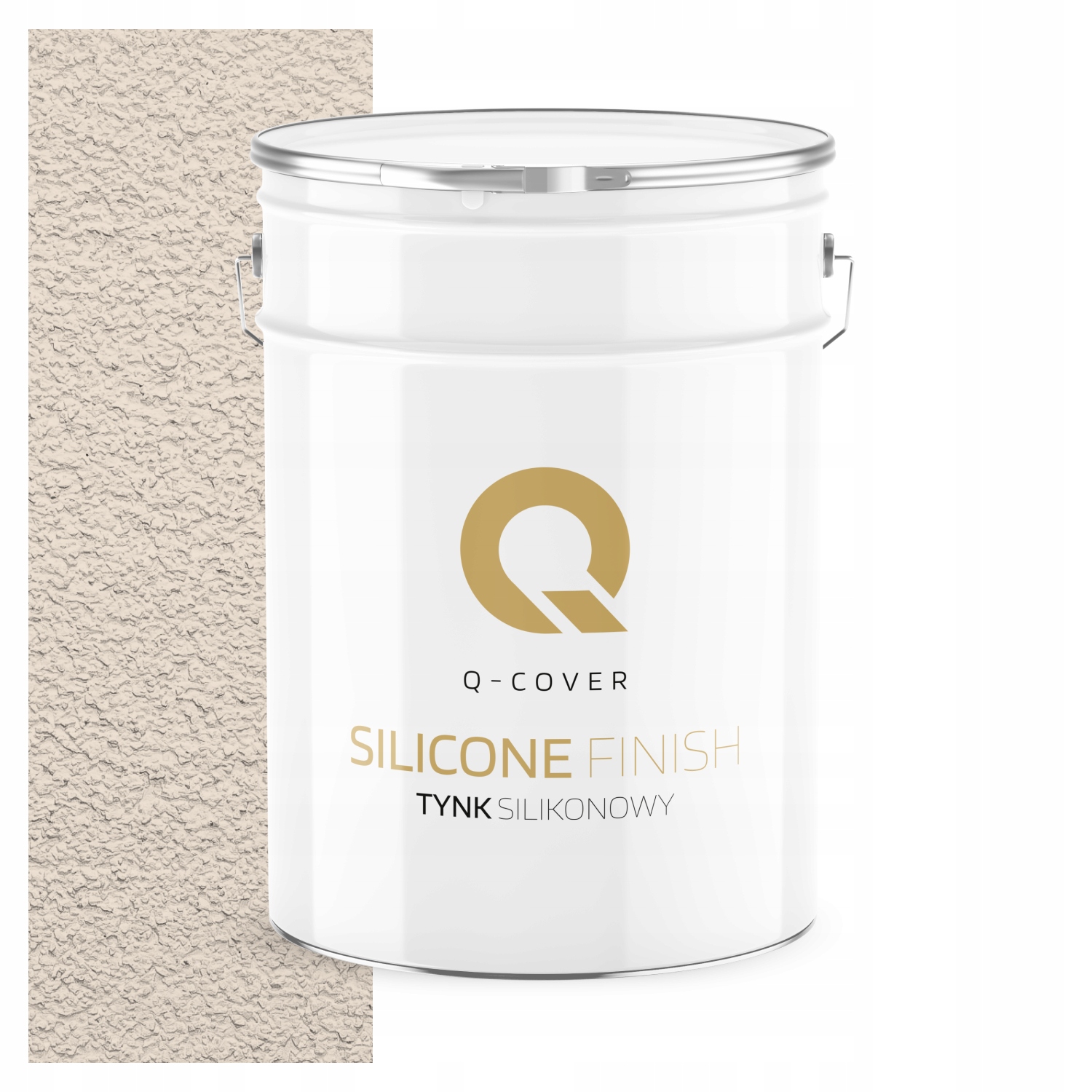 Tynk Silikonowy Elewacyjny Beżowy Jasny 15KG Baranek Granulacja 1.5mm F442