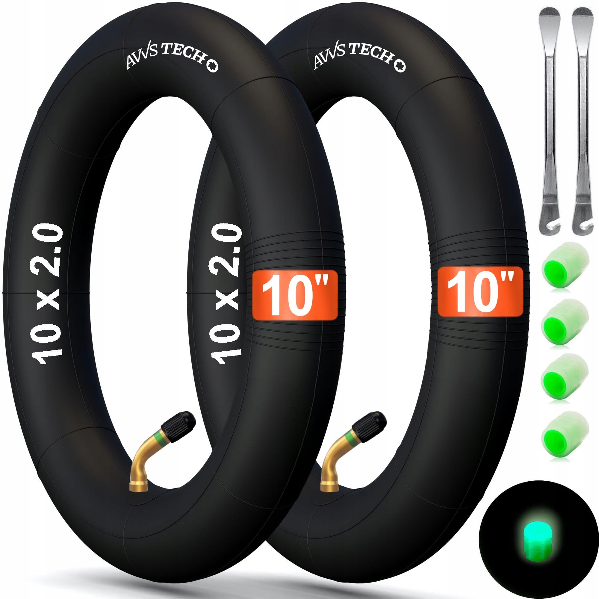 Dętka Prox 10" X 2 (54-152) Av 40mm 45° gięty 2 sztuki