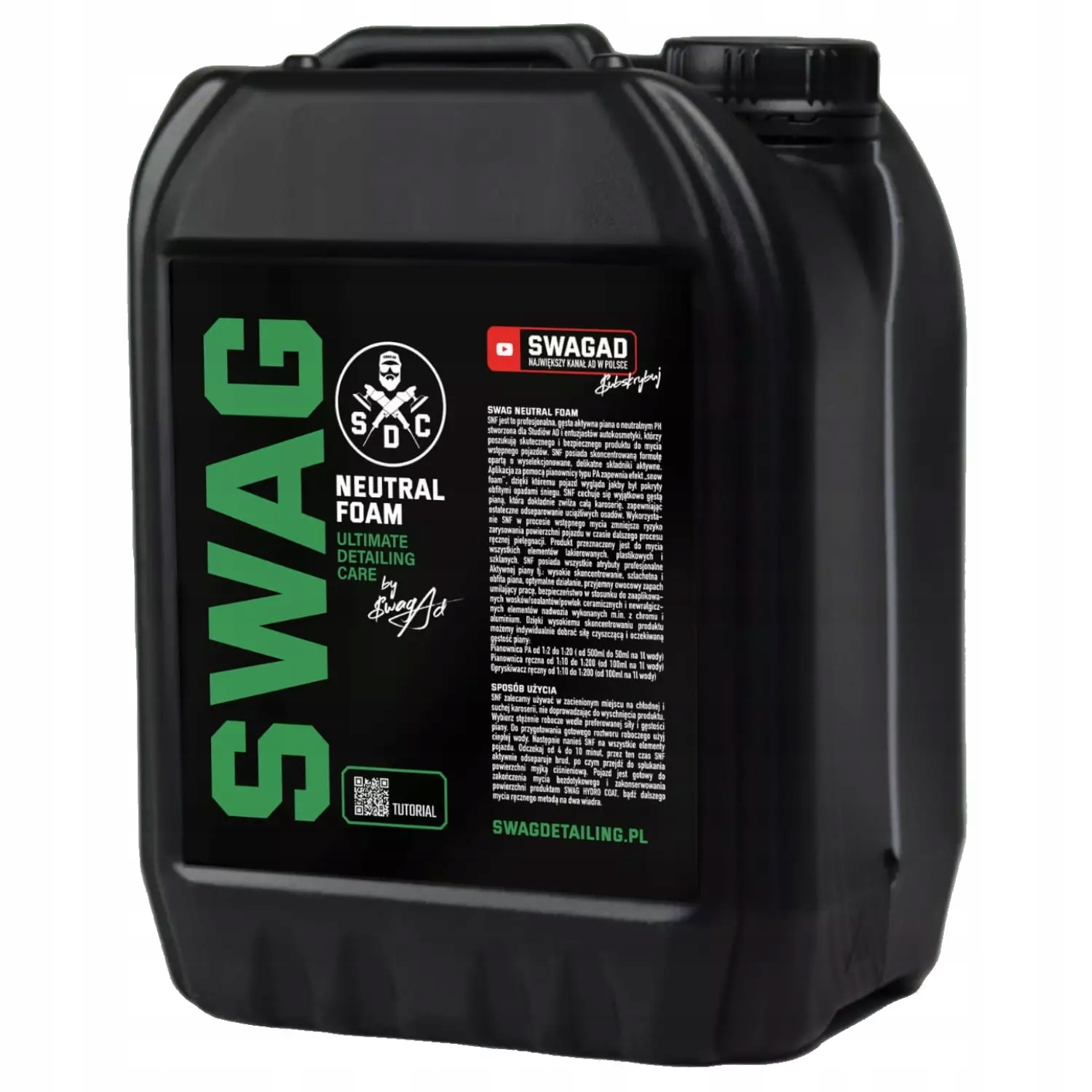 Swag Neutral Foam 1:20 5L gęsta aktywna piana