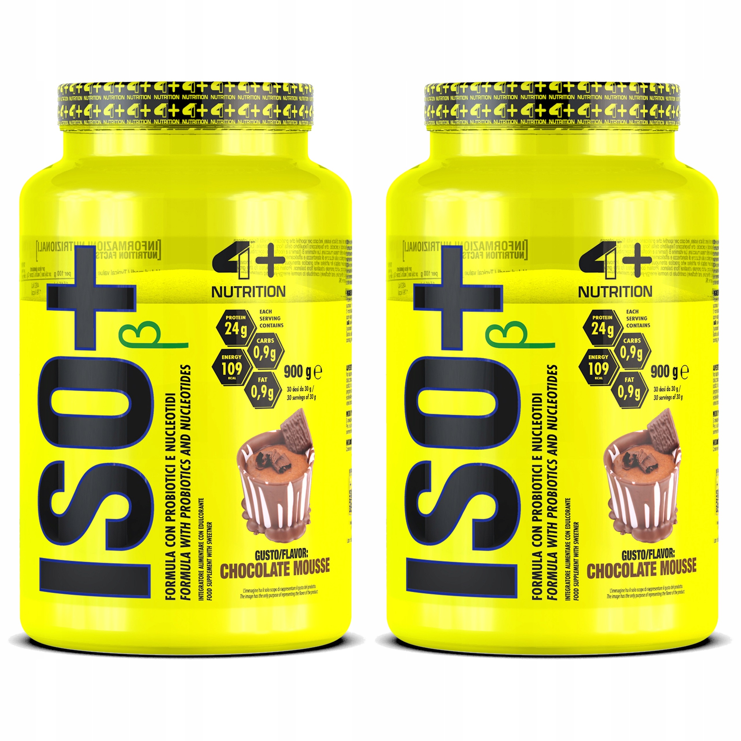 2x Proteinový izolát syrovátkové bílkoviny Wpi 86% probiotika 26 g bílkovin 4+ Nutrition