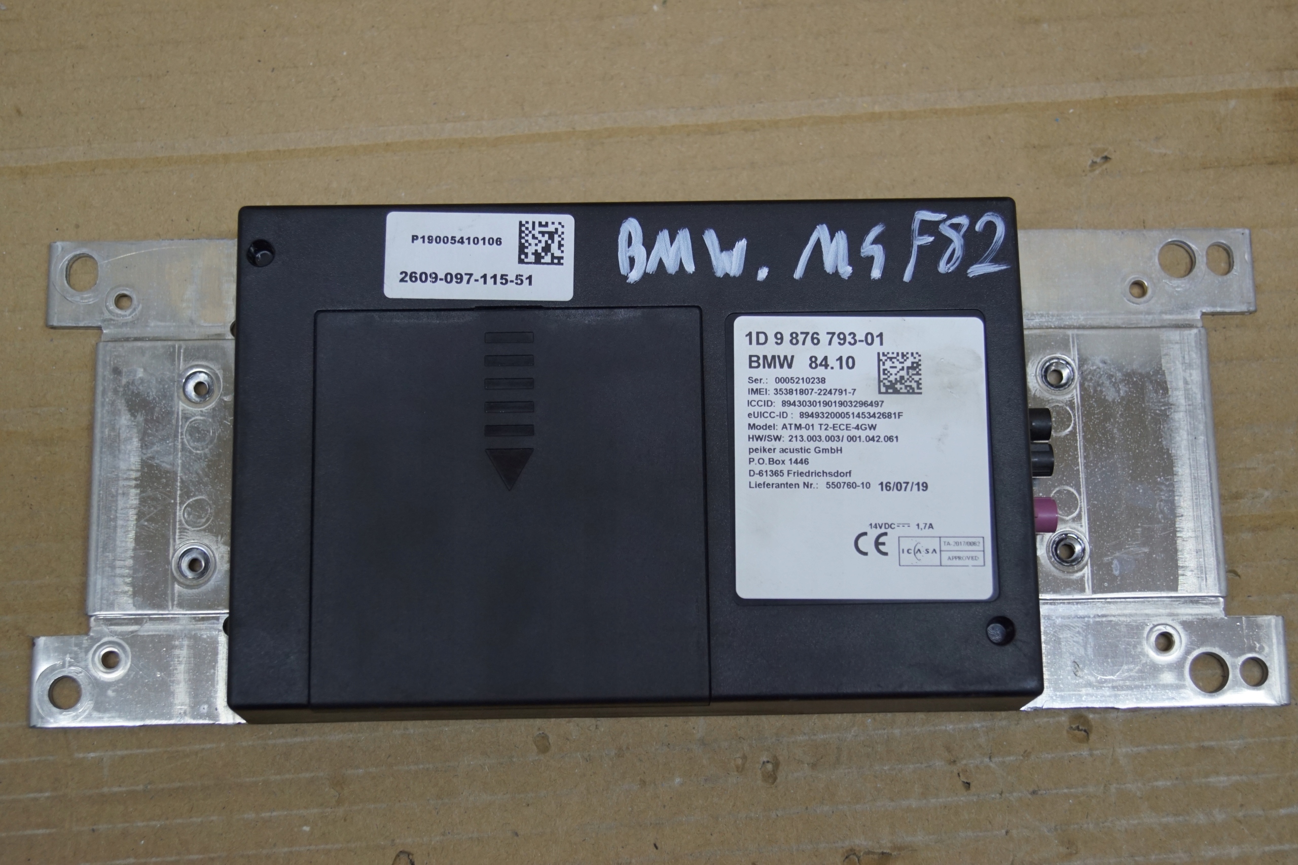 Модуль телематики BMW M4 F82 9876793