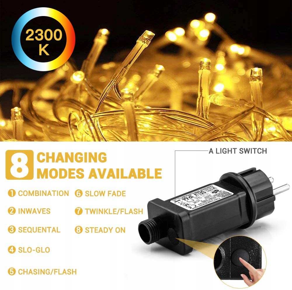 AVOALRE Lampki Świąteczne Łańcuch 500 LED 100M — miniatura 4