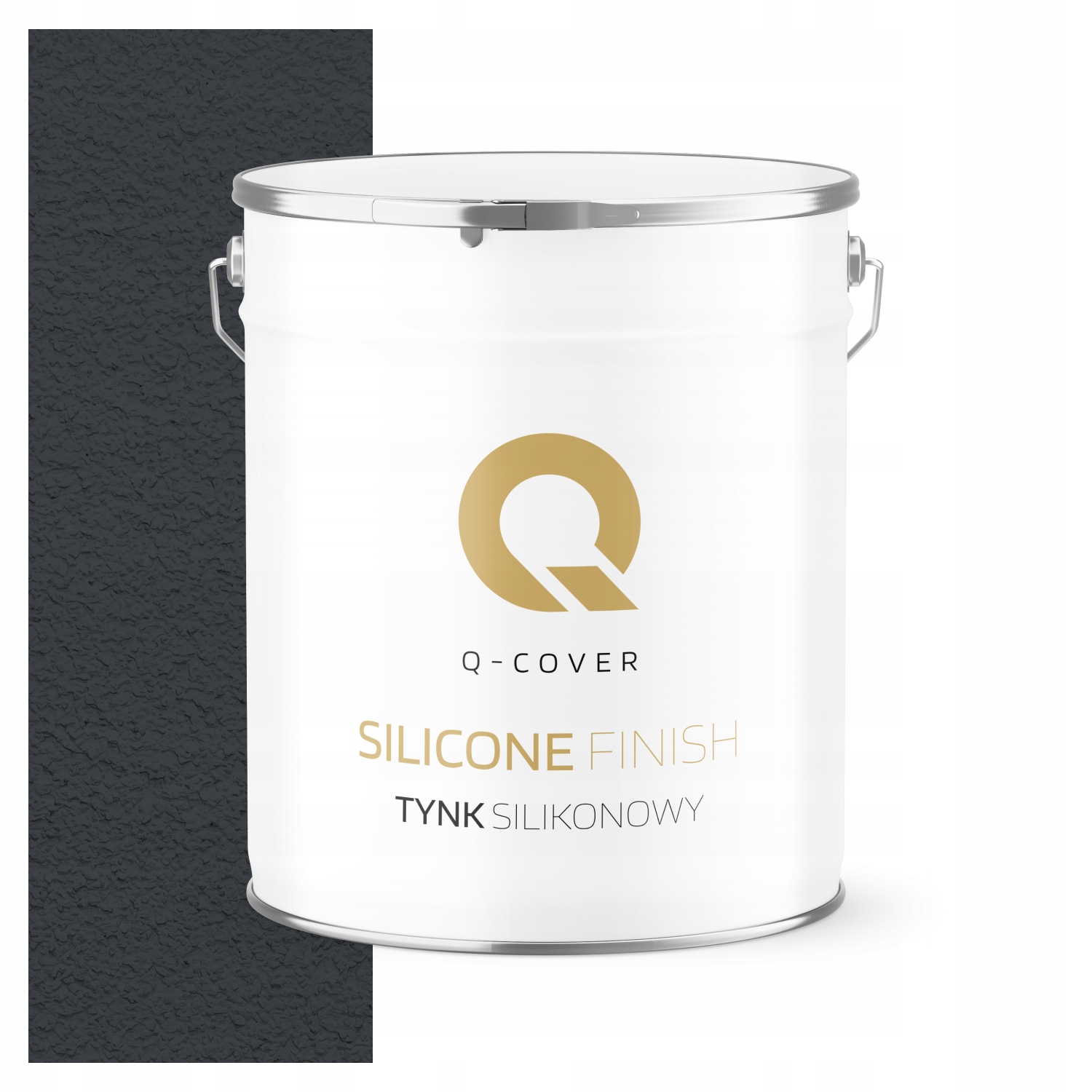Silikonová Fasádní Omítka Šedá Ocelová Ral 7024 7 Kg Granulace 1.5 mm