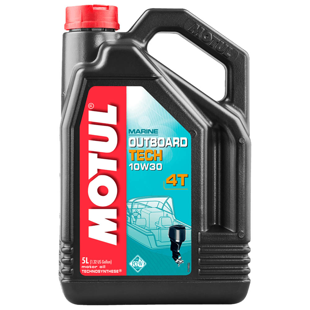 Motul Marine Outboard Tech 4T 10w30 5L olej zaburtowy do łodzi półsyntety