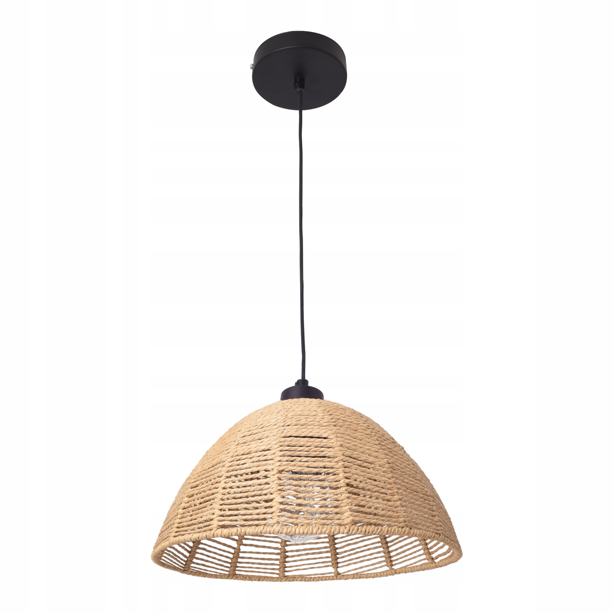 Závěsná lampa Romsey kov ratan