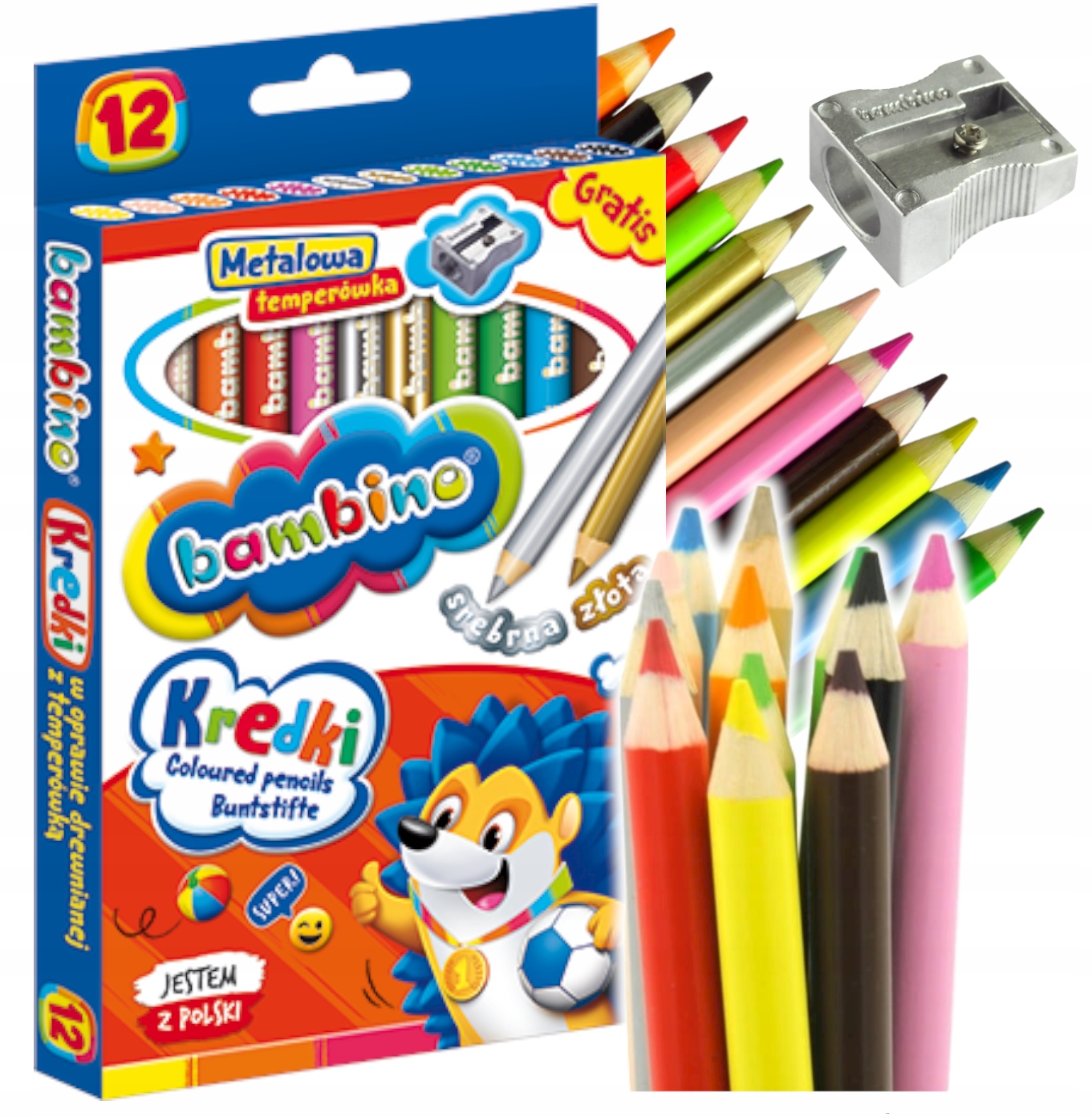 

Kredki Bambino Grube Temperówka