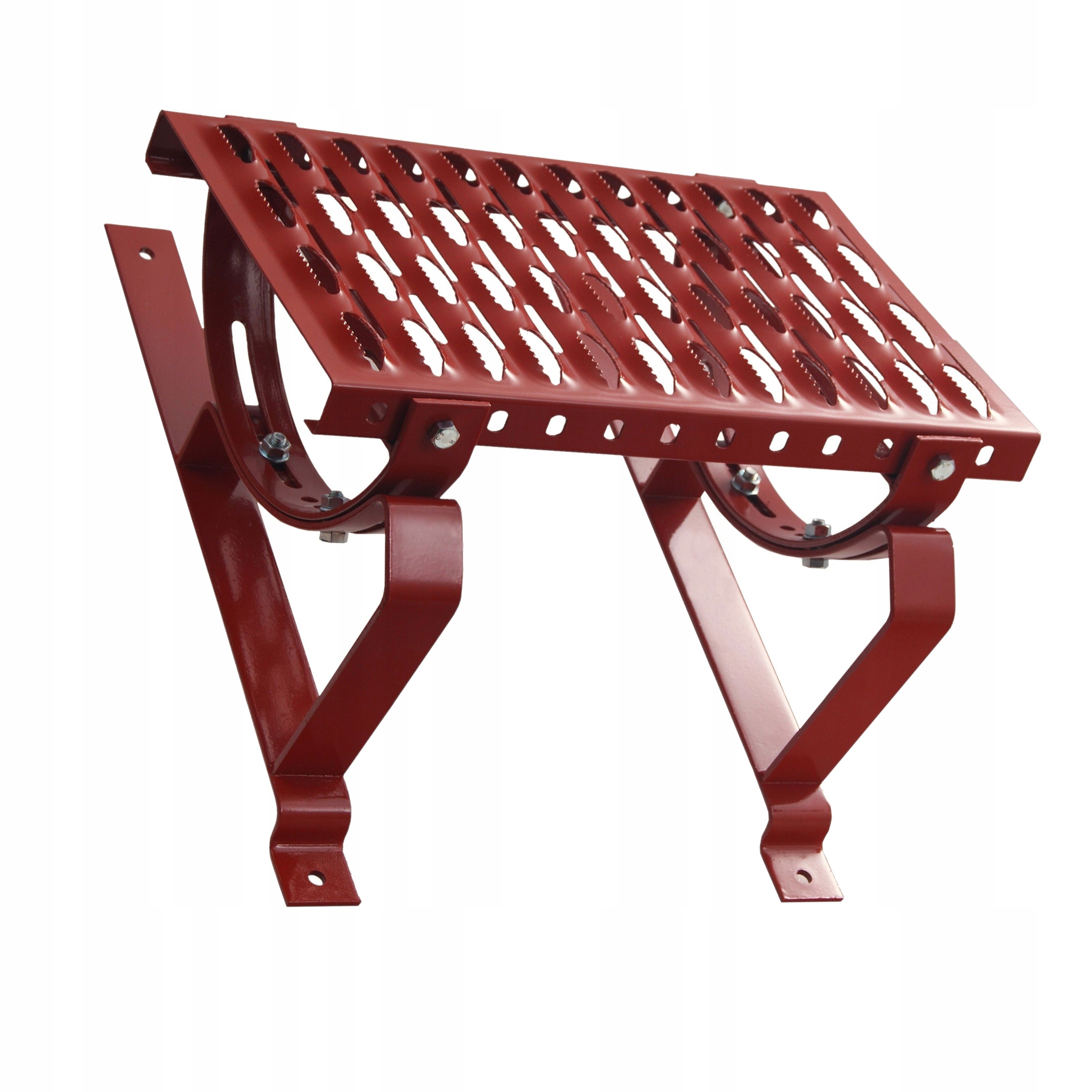 Malowana ława kominiarska 40cm do blachodachówki 350/20 Czerwona Ral 3011
