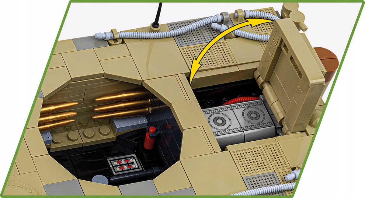 KLOCKI COBI 2588 czołg Panzer VI Tiger no131HC WW2 1275 El. Tygrys Bohater brak