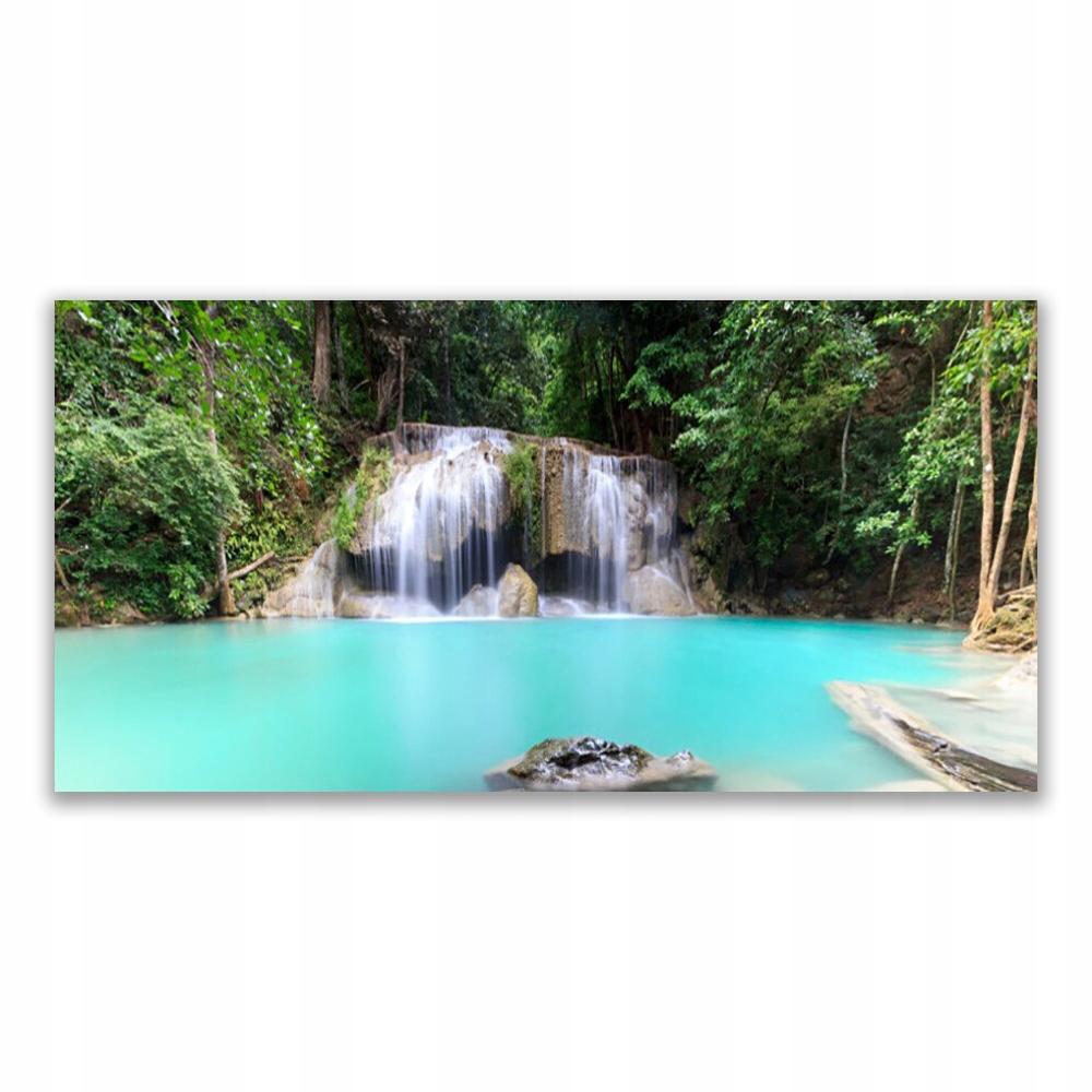 

Fotoobraz akryl 120x60 Wodospad Jezioro Przyroda