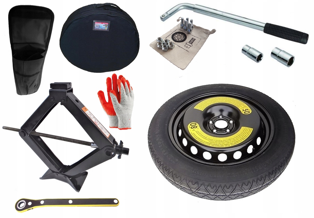 nové Dojezdové Kolo 155/80 R19 Mercedes ML W164 (2005-2015) Sada