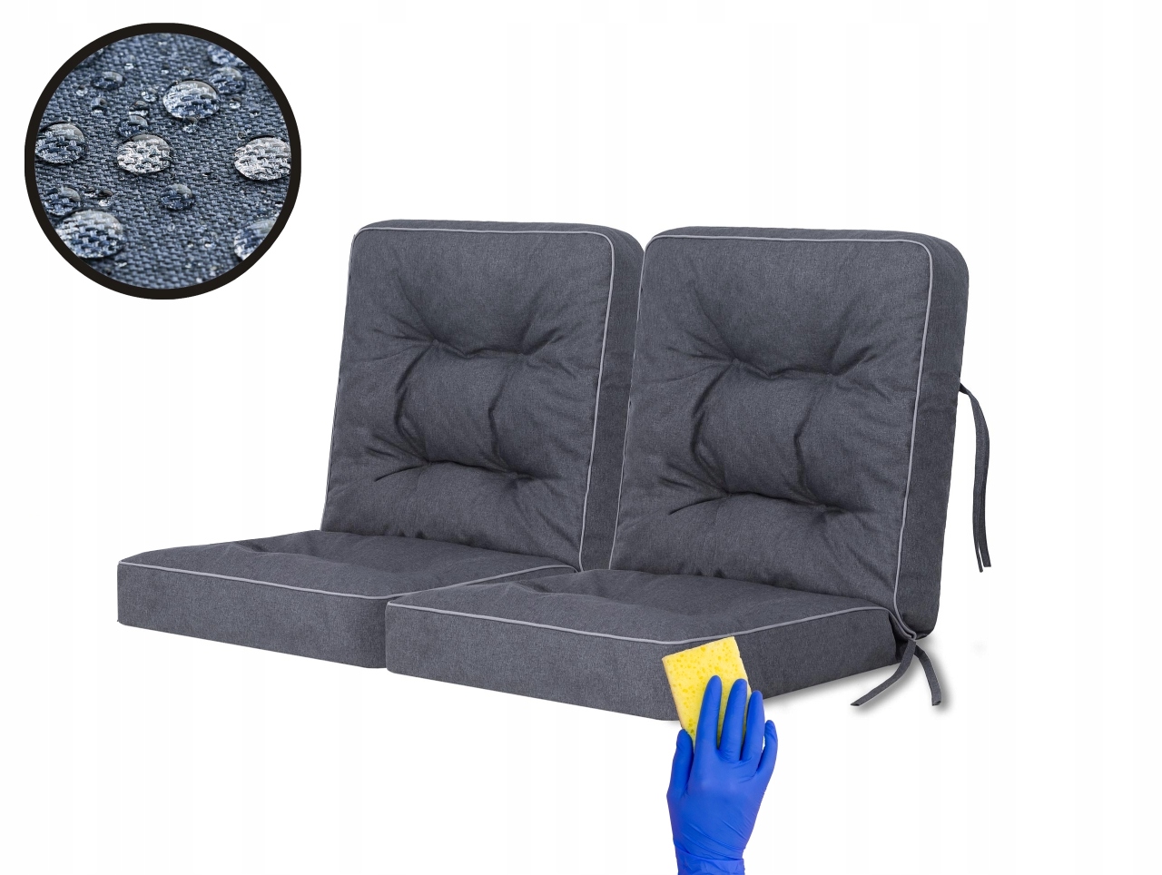 Polštář na zahradní houpačku, Polštáře na lavičku, Voděodolné, 100 cm