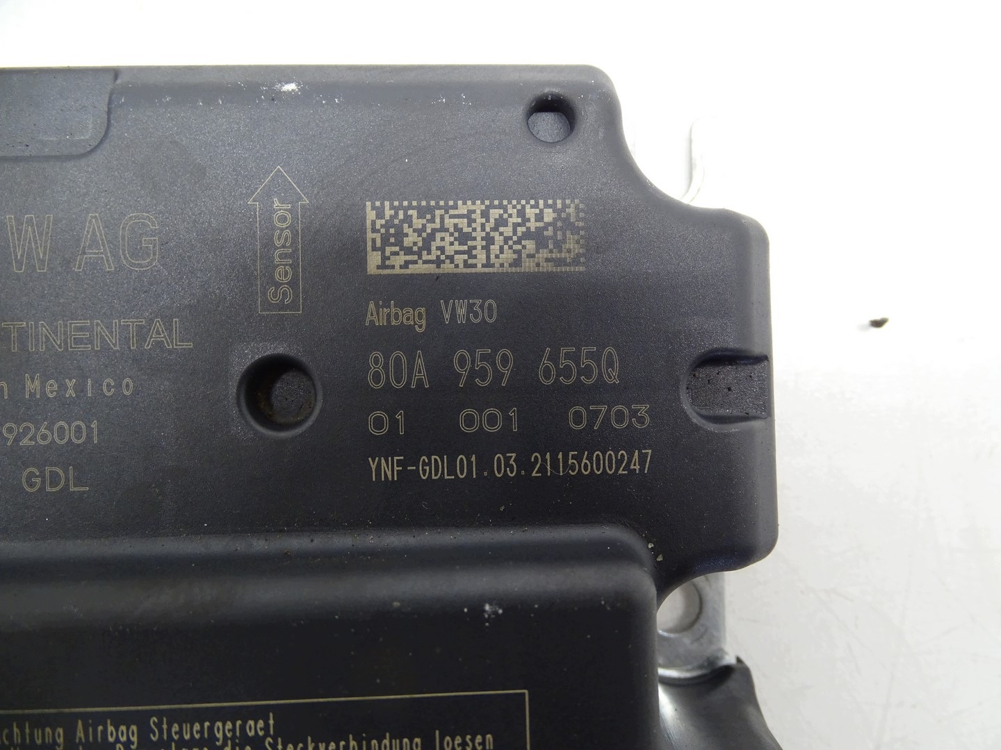 modulo SENSOR airbag airbag AUDI Q5 II 80A 80A959655Q