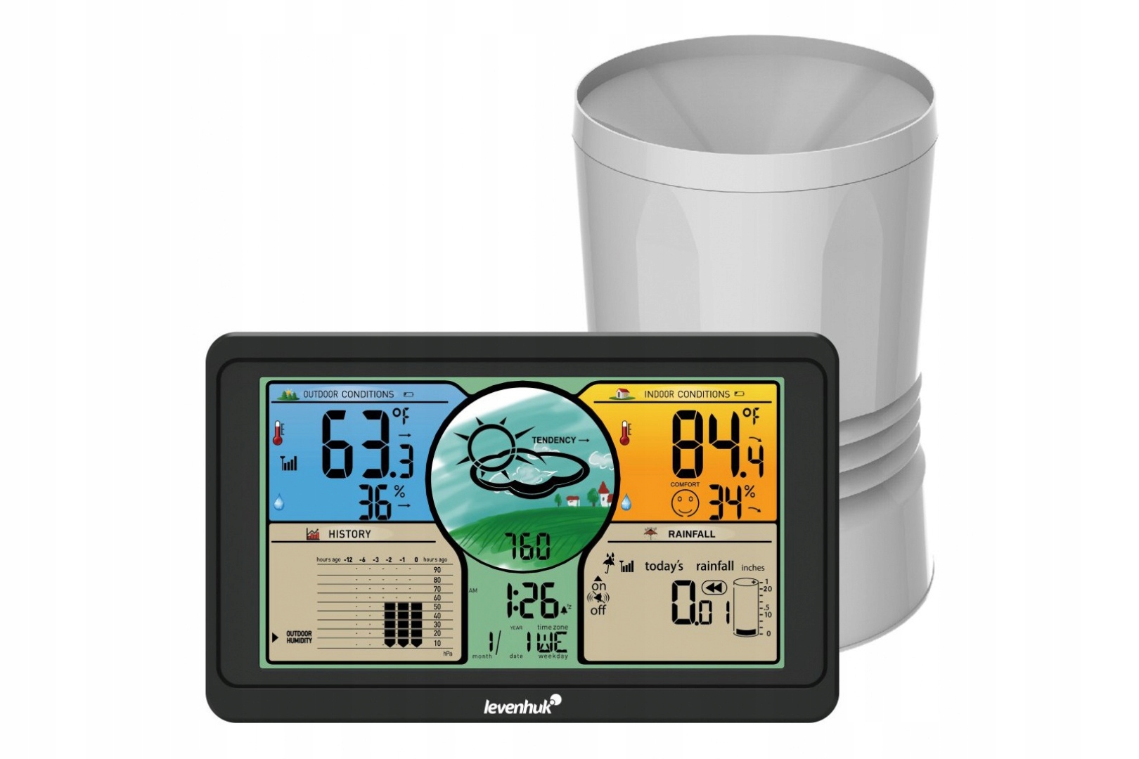 Stacja meteorologiczna Levenhuk Wezzer Plus LP70