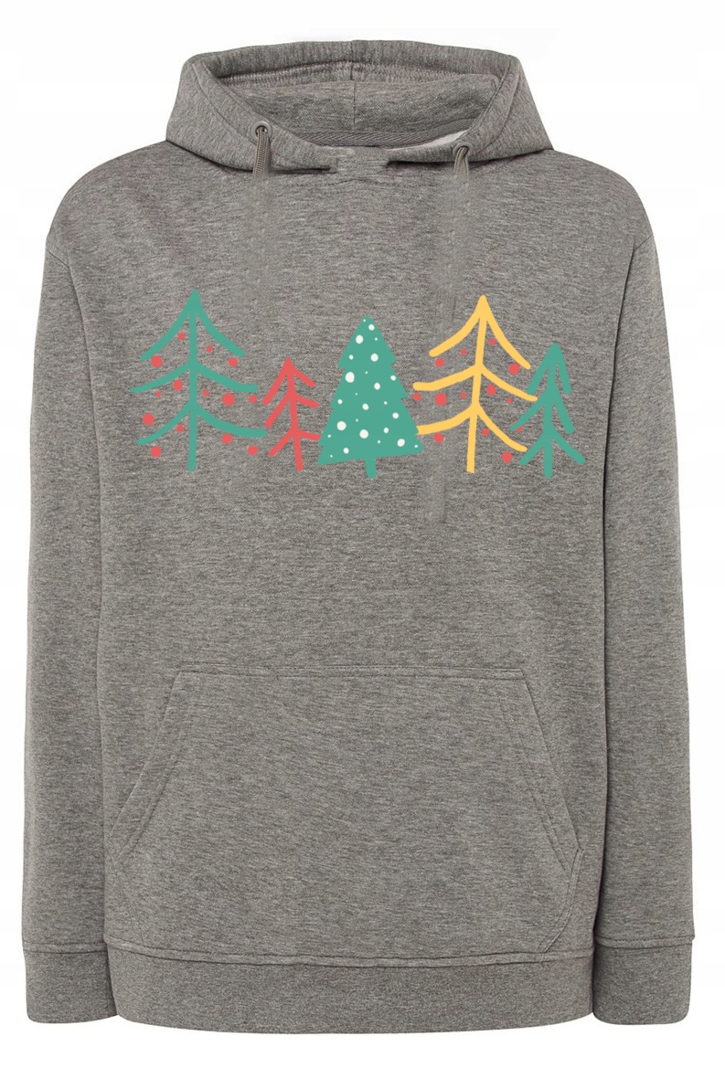 Mikina s potiskem Vánoční stromky Vánoční stromeček r.XL
