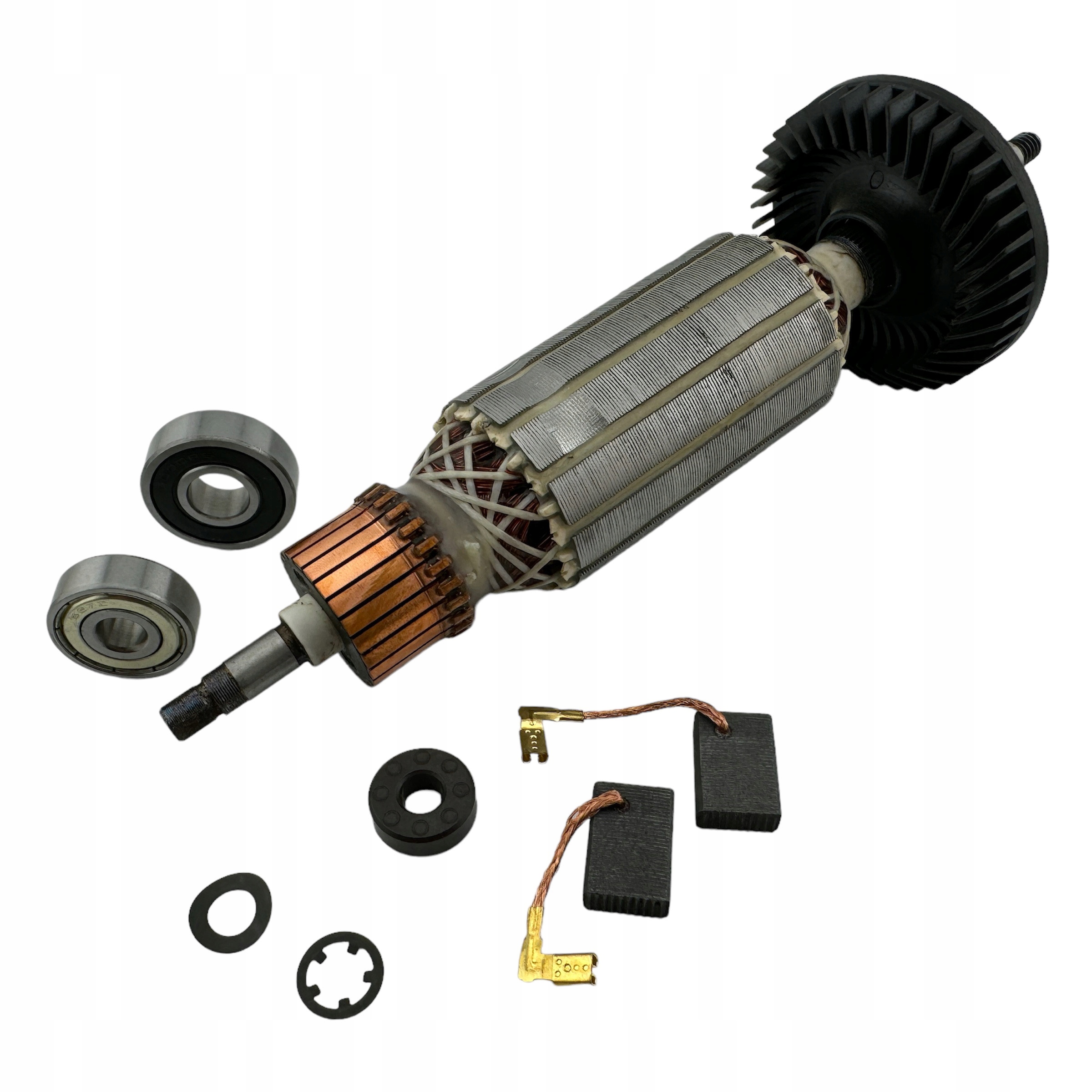 Wirnik Makita 9565CV 9565CVR 9565CR 9565C szczotki łożyska magnes podkładka