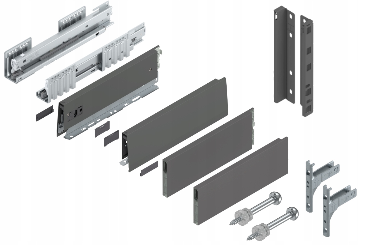 Blum Zásuvka Merivobox 300 Vysoká E Blm Antr 40 kg