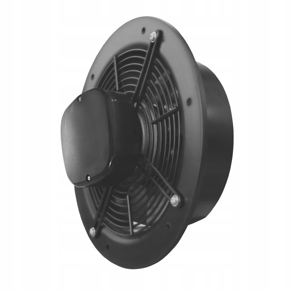 Axiálny priemyselný ventilátor 250 mm Výkonný 1600 m3/h Dospel