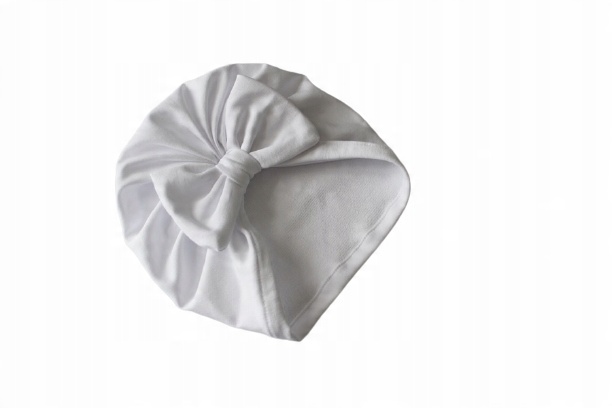 

Czapka turban kokardka biały 40-42 chrzest