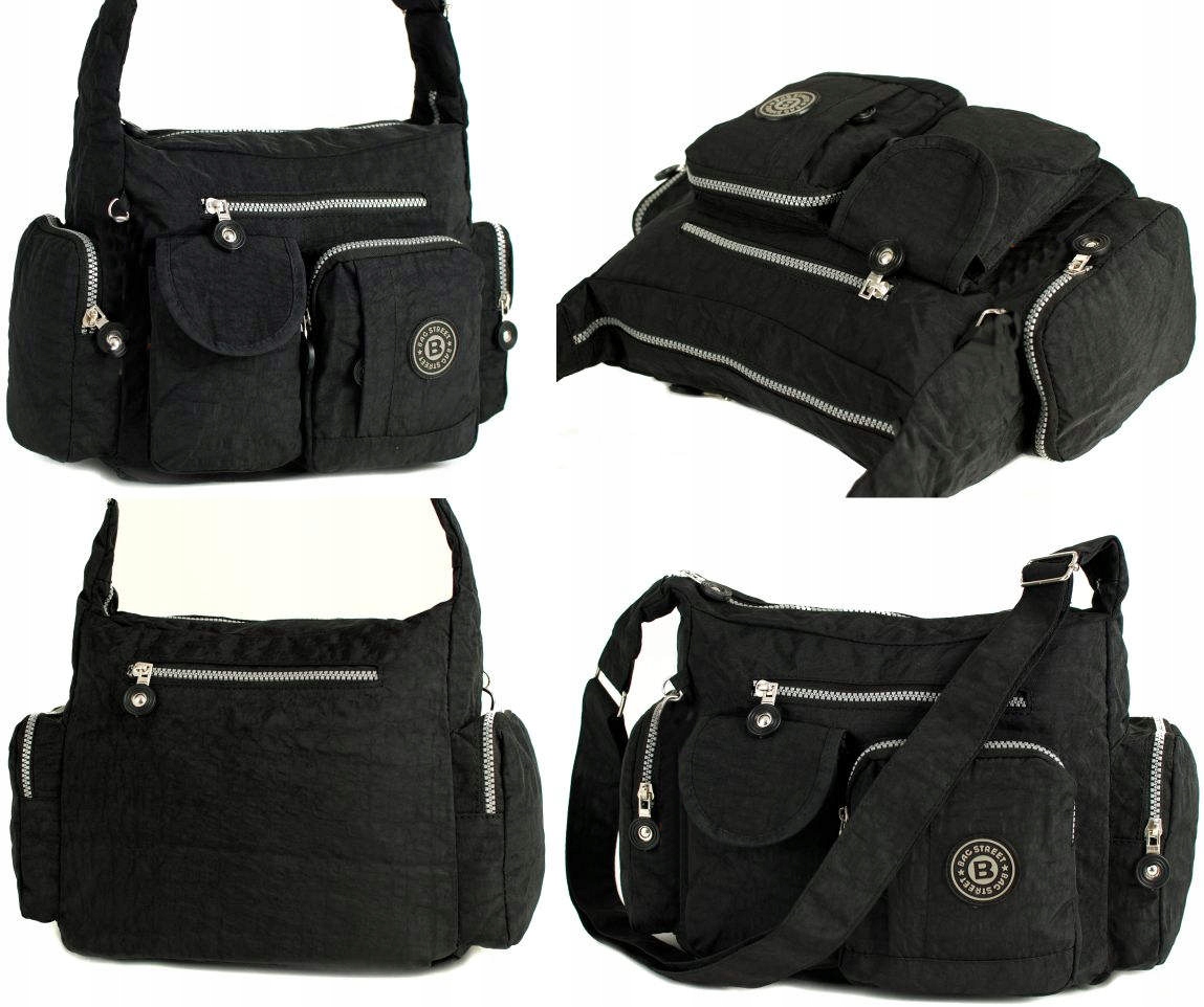 TOREBKA DAMSKA SPORTOWA MŁODZIEŻOWA Torba na ramię Kolor okuć srebrny