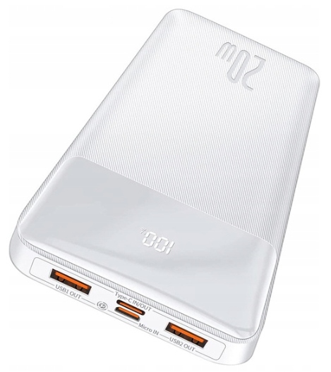 

Baseus Power Bank 10000MAH Pd 20W 3xUSB Usb-c Qc