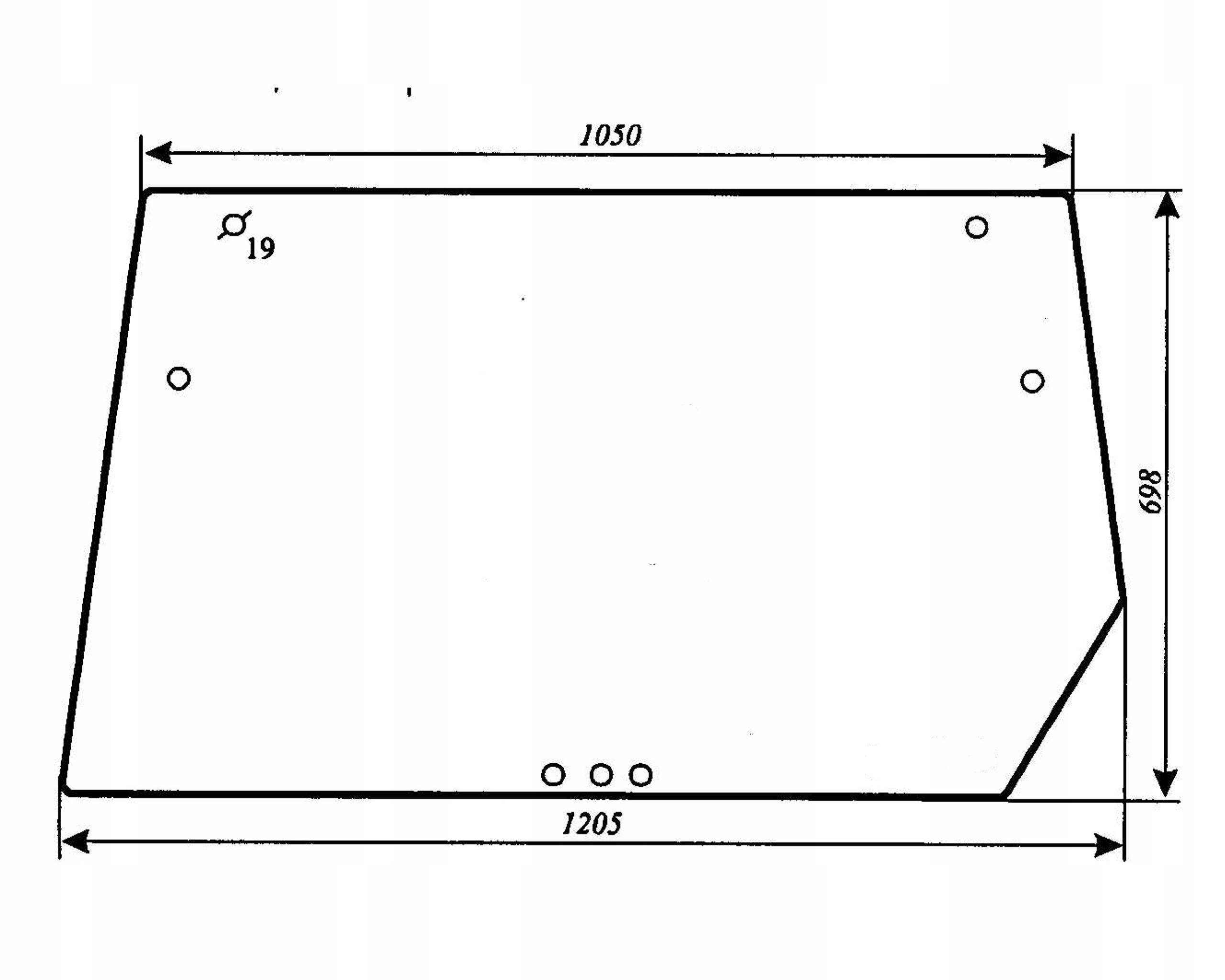čelní sklo traktoru Deutz-Fahr zadní zelené 04352384