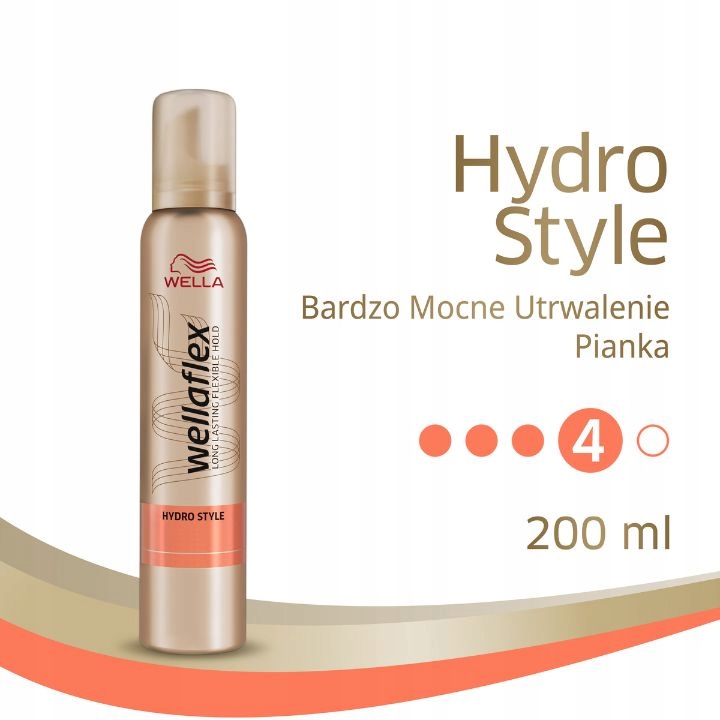 Wellaflex pianka do włosów hydro style 4 200ml