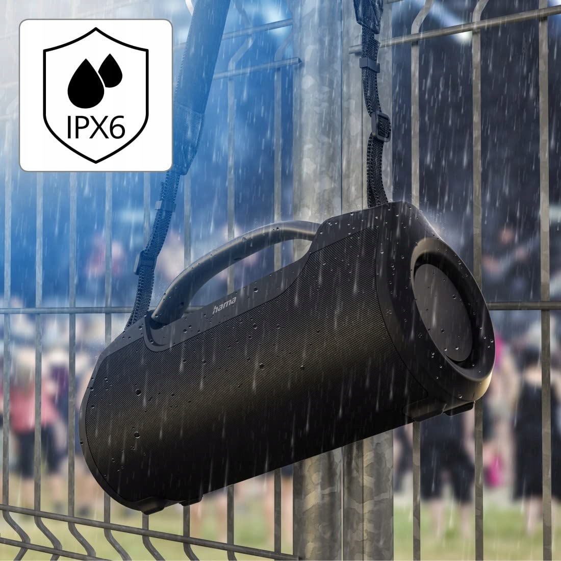 HAMA Głośnik Bluetooth SoundBarrel Wodoodporny IPX6 60W 12h Czas Pracy — miniatura 7