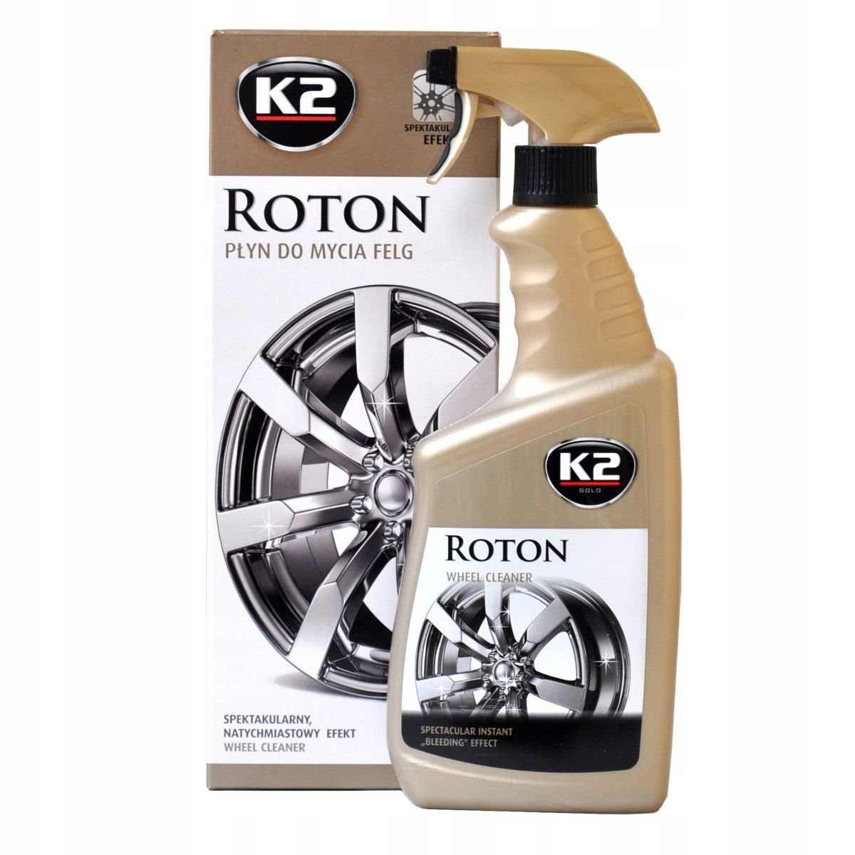 K2 ROTON PŁYN DO MYCIA FELG KOŁPAKÓW 700ml Pojemność opakowania 700 ml