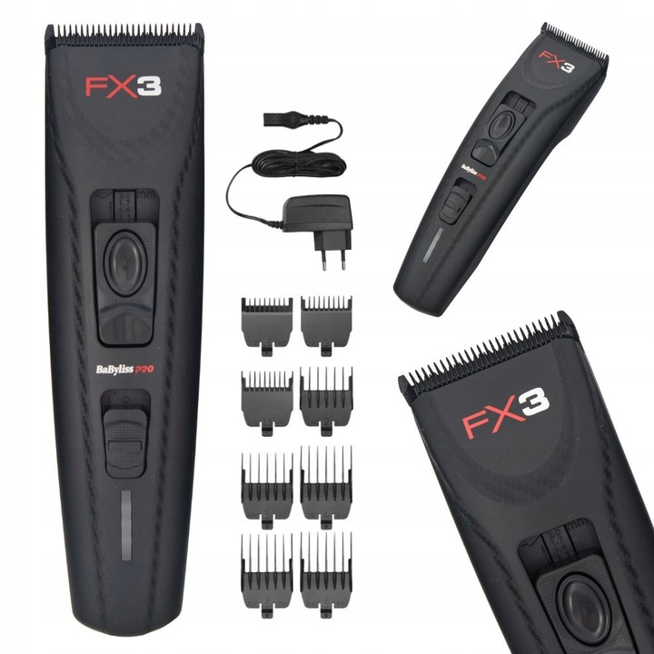 Babyliss Pro Strojček na vlasy FX3 čierny FXX3CBE čepeľ DLC bezdrôtová