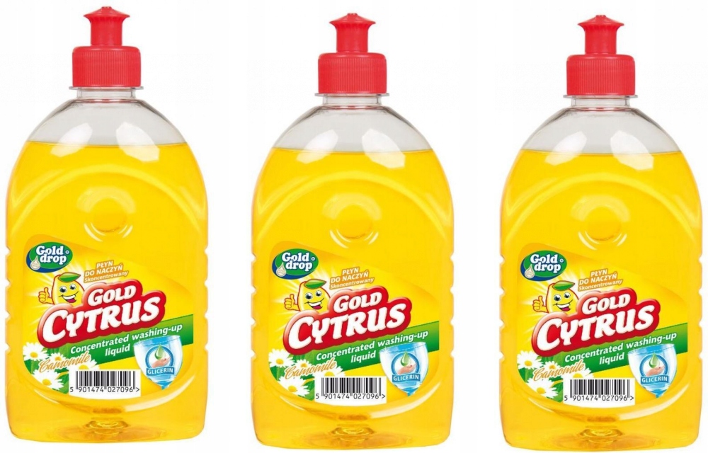 

Płyn do naczyń Gold Cytrus Gold Drop 500ml x3