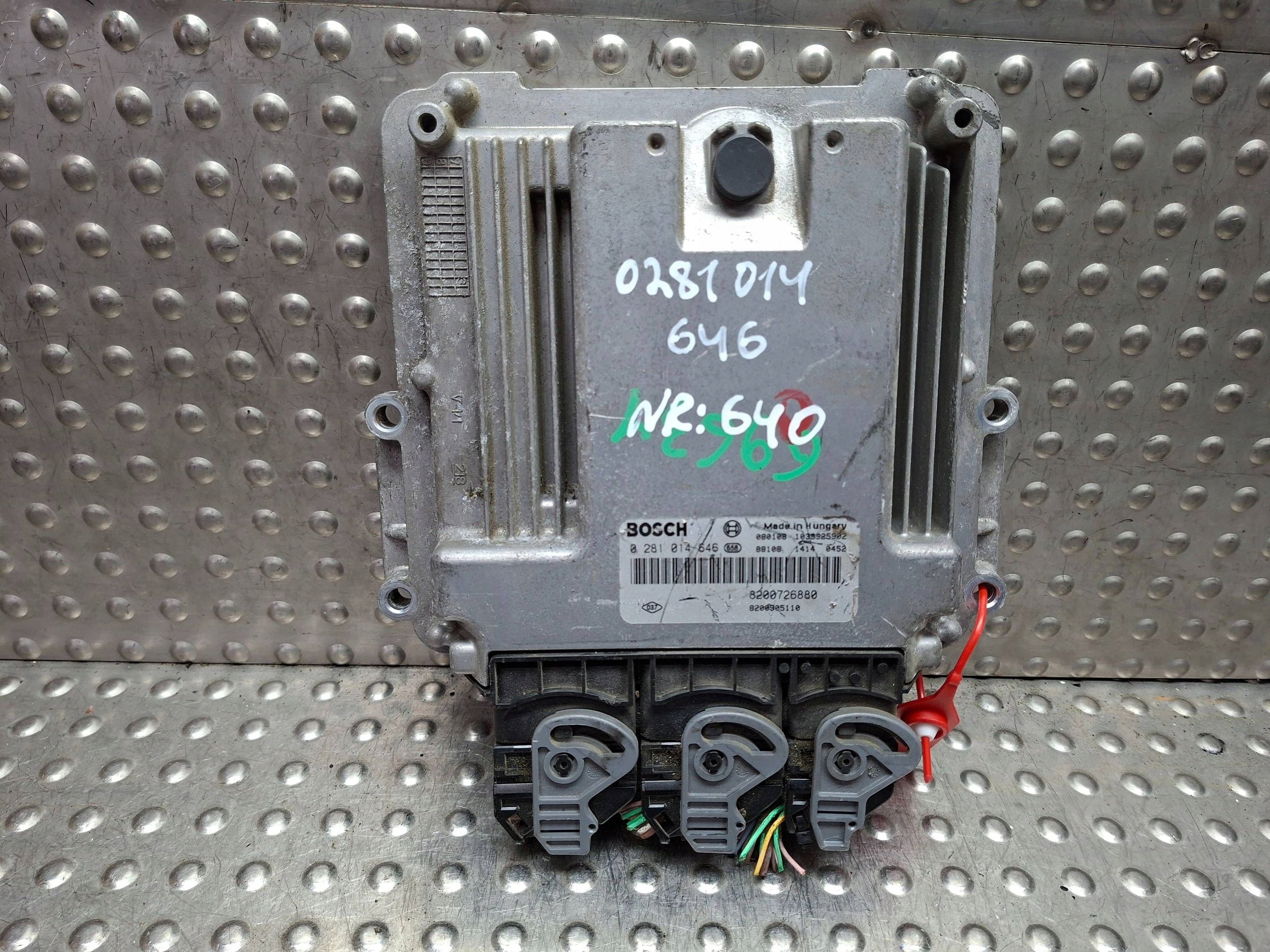 control unit 0281014646 8200905110 8200726880 Renault Laguna III 2.0 DCI