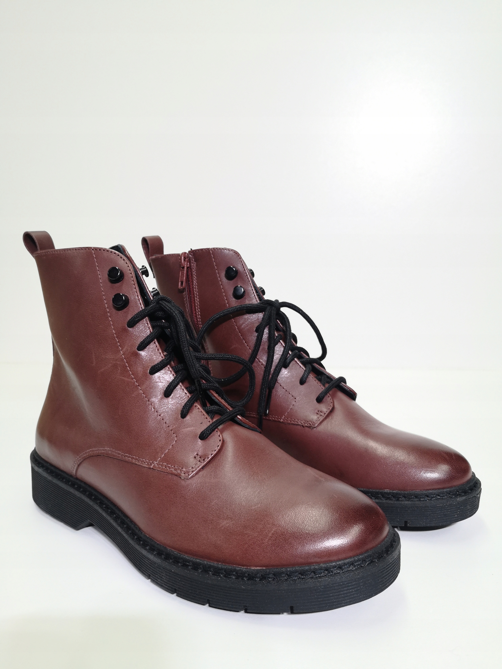 Botki Clarks Witcombe Hi Burgundy Leather rozmiar 41
