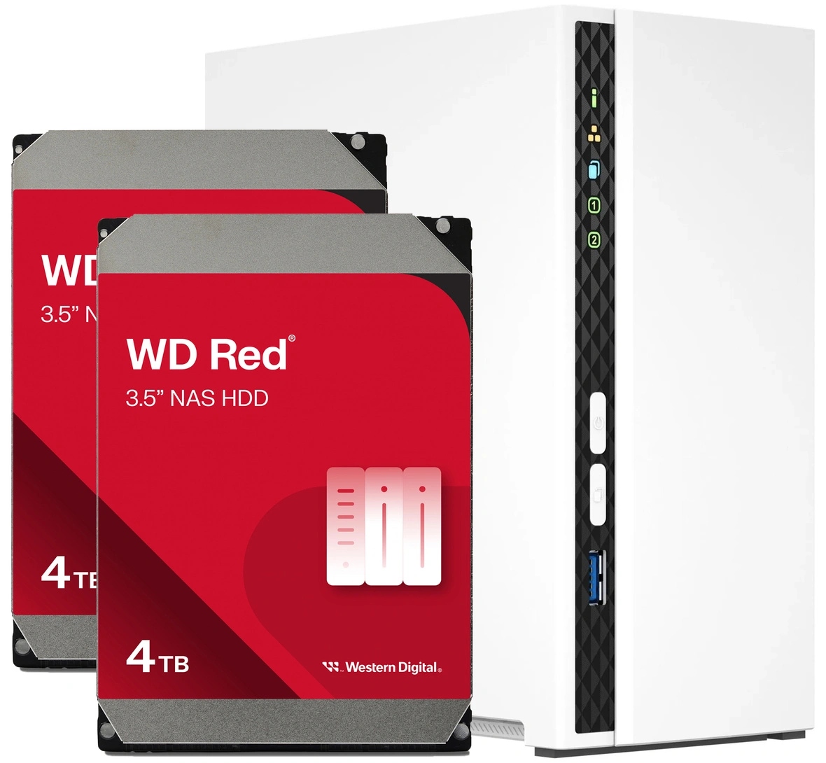 Serwer Nas Qnap TS-233 8TB (2x4TB) Wd Red