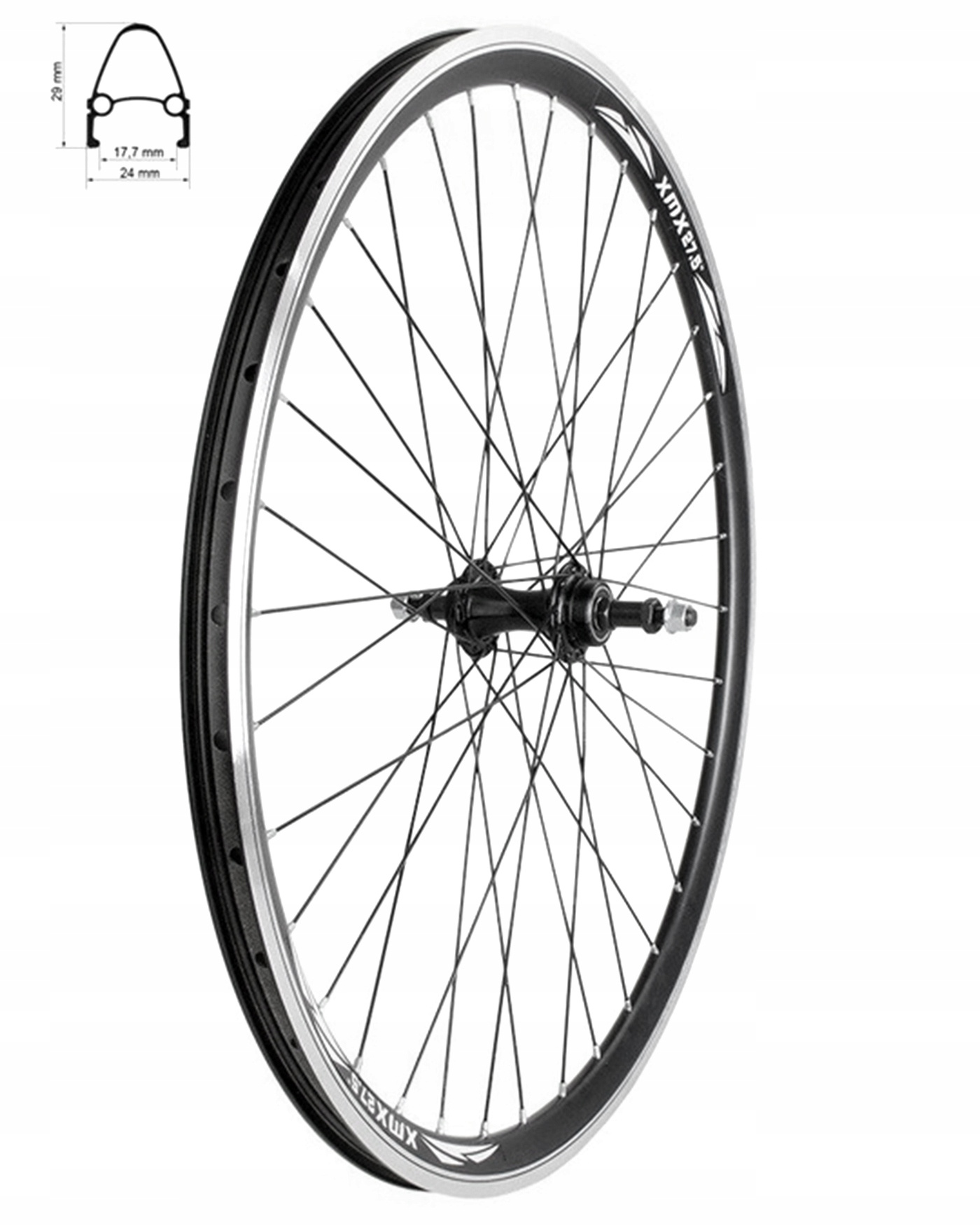 Koło Tylne 27,5 Obręcz Stożkowa Łożyska Maszynowe